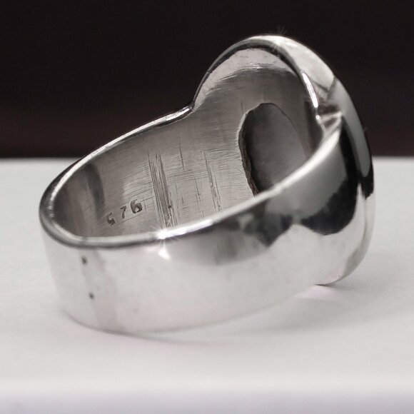 Vintage Natural Red Stone (Garnet?) Sterling Silver Ring, Size 6.25 Stamped 925 - Picture 11 of 11